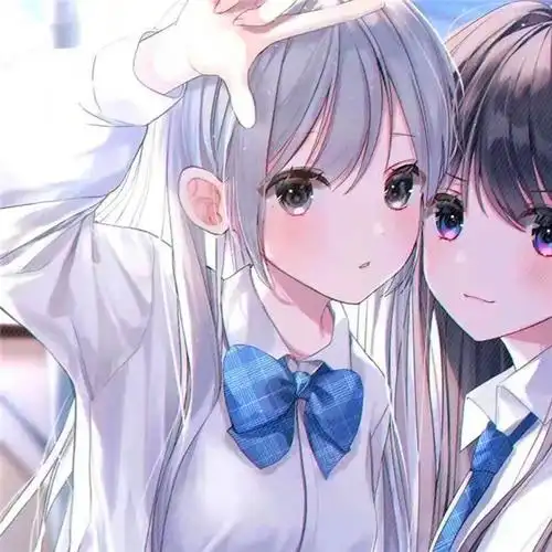 2023最火爆的闺蜜头像动漫一左一右图片_闺蜜姐妹女生头像_头像屋