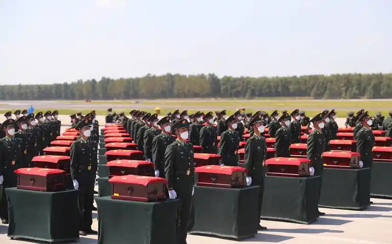 第八批在韩中国人民志愿军烈士遗骸回国