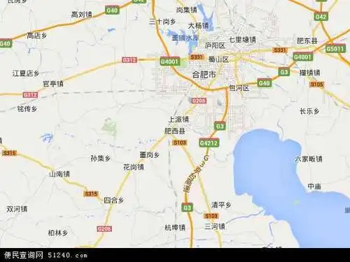 肥西县地图 - 肥西县卫星地图 - 肥西县高清航拍地图 - 便民查询网