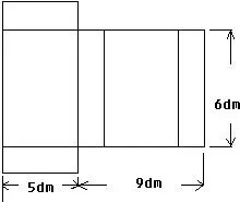 如图是一个长方体纸盒的展开图.请计算这个长方体纸盒的表面积.