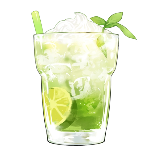 夏日青柠特饮酷暑冰块饮料