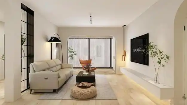 很多人说,客厅都不要紧不吊顶了,怎么做到灯光多元化,那这样我就只能