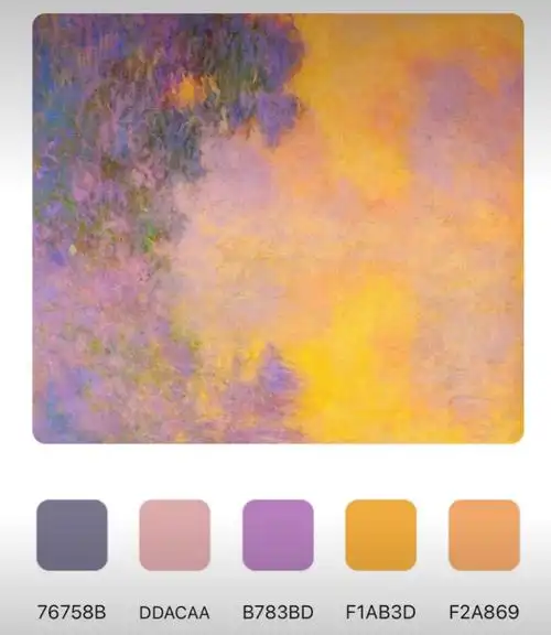 如果我把莫奈的配色用到科研图片中