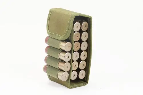 户外军迷狩猎散弹收容包cs野战便携户外16孔袋12g子弹包molle腰包