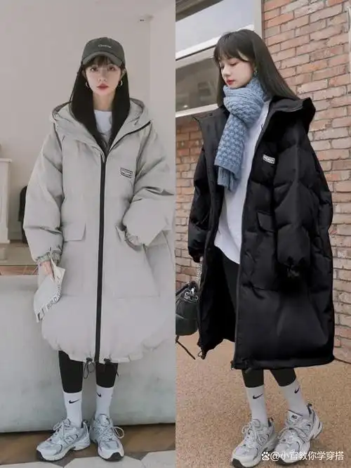 穿衣搭配—冬季女生长款羽绒服穿搭的保暖又好看