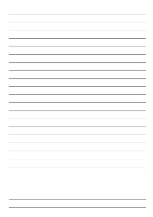 (完整word版)横线格纸