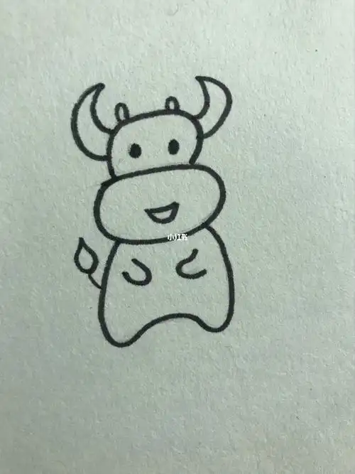 每日一画超级简单简笔画牛