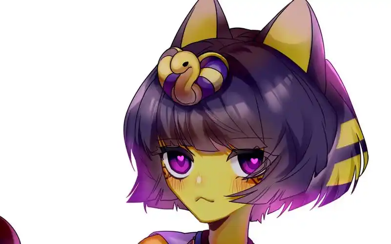 【绘画过程/ankha】画画可爱艳后猫猫_哔哩哔哩_bilibili