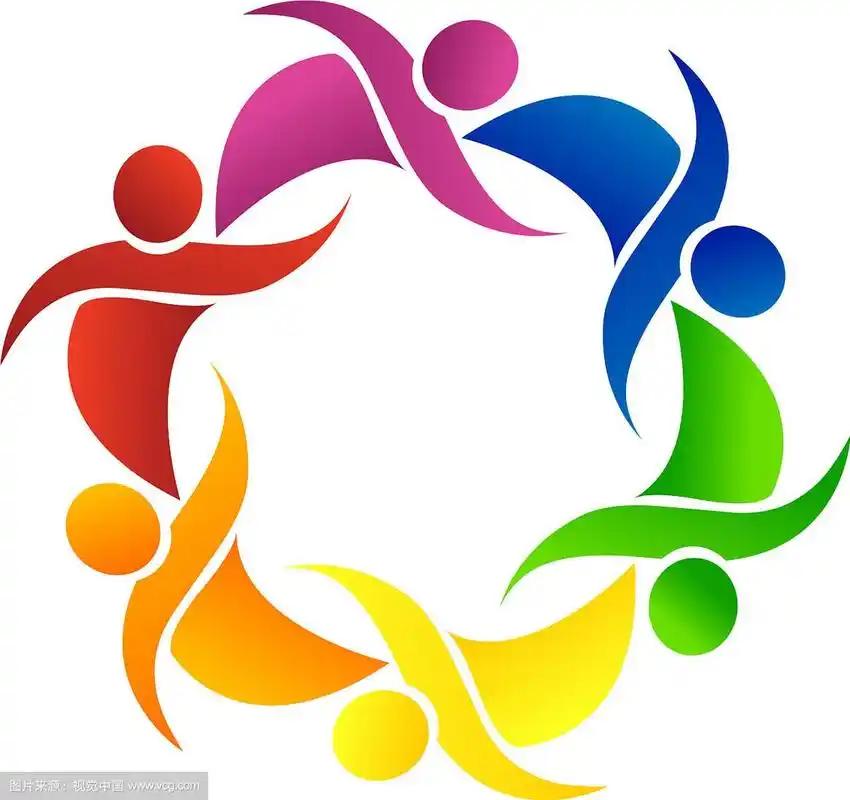 团队合作的朋友组标志
