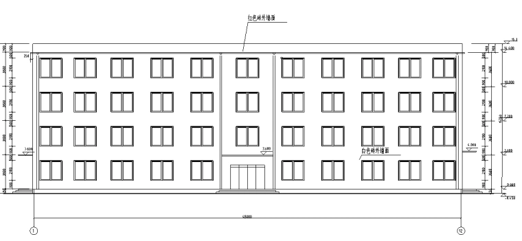 四层办公楼毕业设计(含建筑结构图计算书)