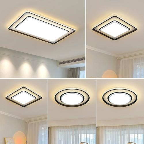 客厅灯2023年新款 现代简约吸顶灯轻奢水晶卧室餐厅大灯具全屋套餐 -