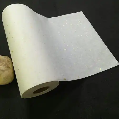 六尺对开仿古洒金 云龙皮纸 百米长卷宣纸 半生熟书法绘画包邮