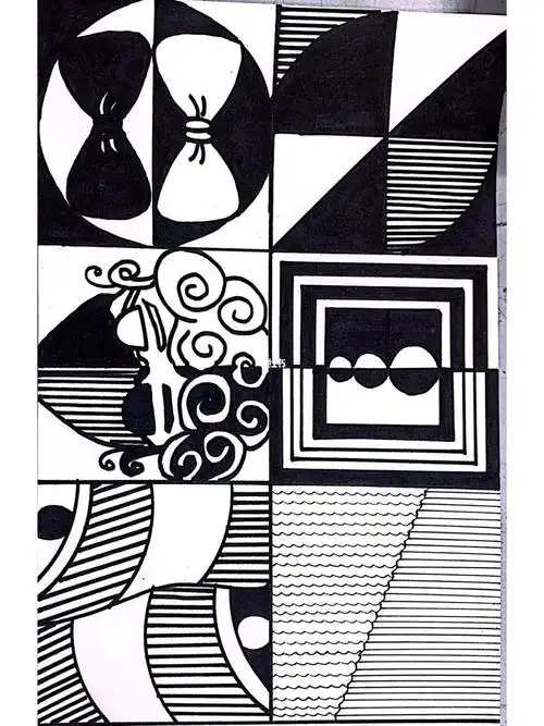 平面构成对比构成