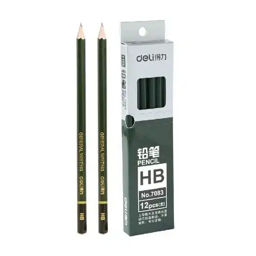 得力(deli) 7083 得力 7083 六角绘图铅笔hb (12支/盒)_签字笔(分)