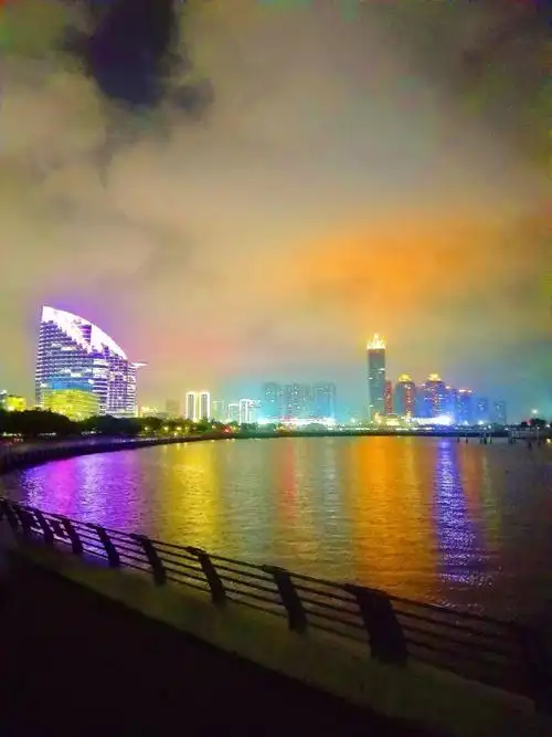 其它 金沙湾夜色多美好 写美篇  广东湛江市赤坎金沙湾,国家aaaa级