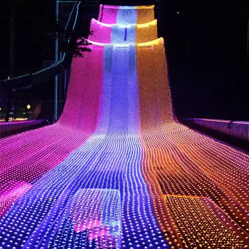 led网灯渔网灯彩灯闪灯串灯满天星装饰灯圣诞户外防水灯亮化工程