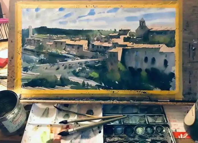 水彩法国水彩画家jeanfranaud