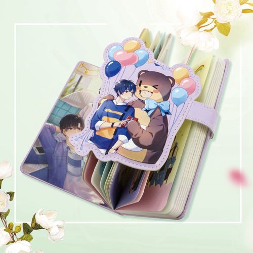 伪装学渣谢俞小俞儿周边饭制可爱小清新磁扣皮面笔记本手账本