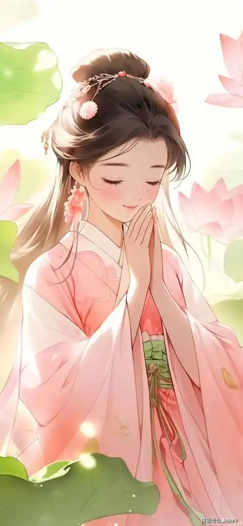 手绘古风美女手机壁纸图片_高级质感古风女生锁屏皮肤_动漫_ins_高清