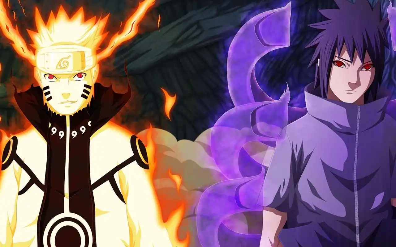 鸣人温柔单手半空抱住受伤的佐助(致敬我们陪伴我们十五载