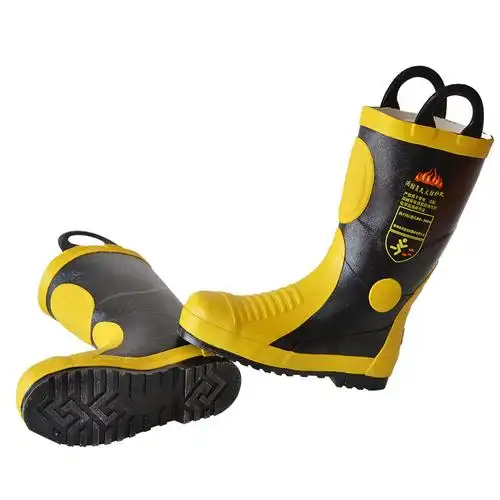 泰拉德消防员14款耐高温抢险救援阻燃防火装备战斗3c款胶鞋消防靴子