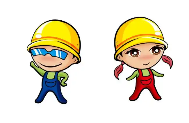 下载《工程师卡通形象psd分层源文件下载》源文件
