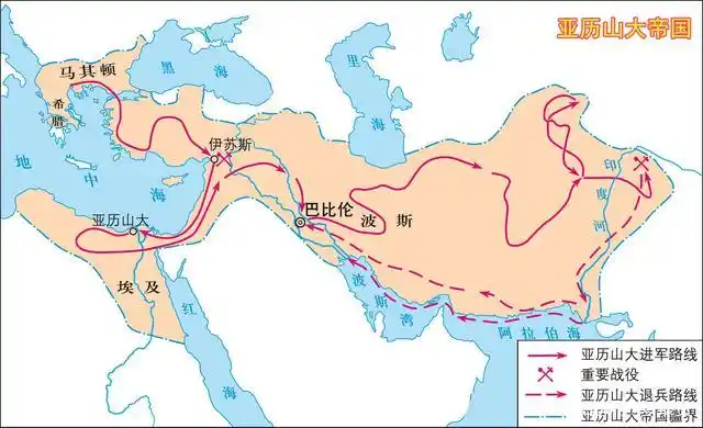 亚历山大帝国疆域