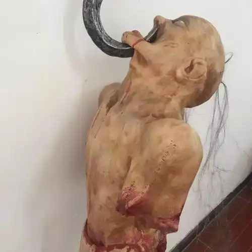 密室鬼屋装饰吊鬼恐怖吓人 半截干尸丧尸僵尸体整蛊恶搞吓人道具