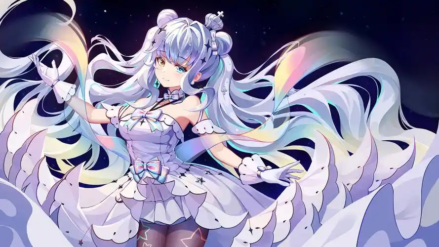 萌系治愈动漫美少女桌面壁纸