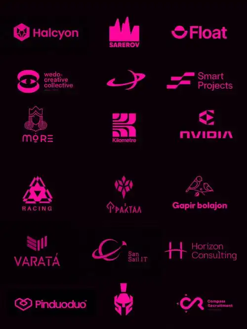 logo设计简约卡通企业创意设计星球标志