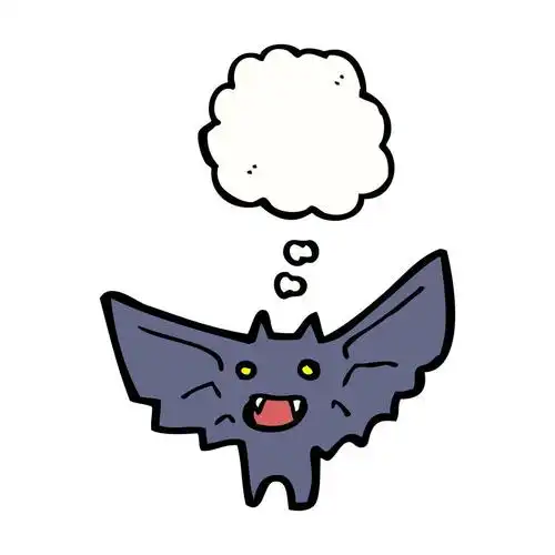 万圣节蝙蝠,矢量, 卡通万圣节蝙蝠在白色背景上