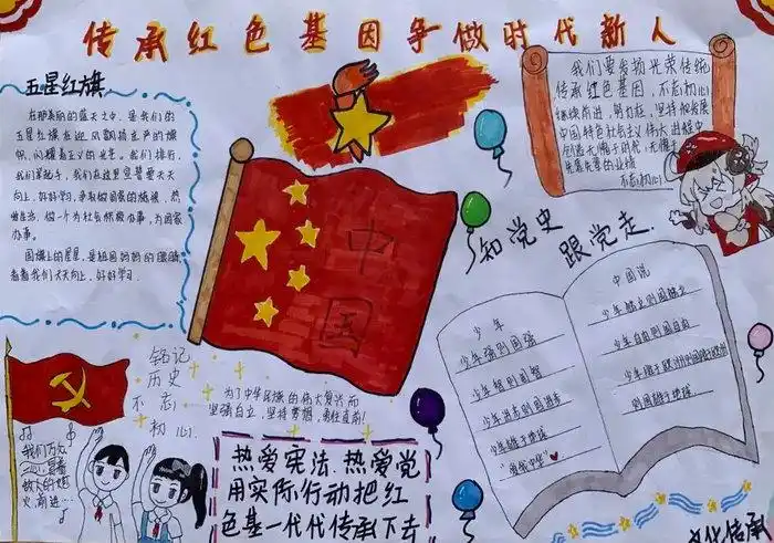 弘扬红色文化手抄报内容