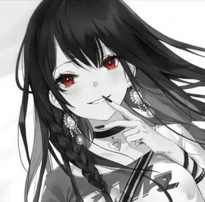 黑暗漫画头像女生