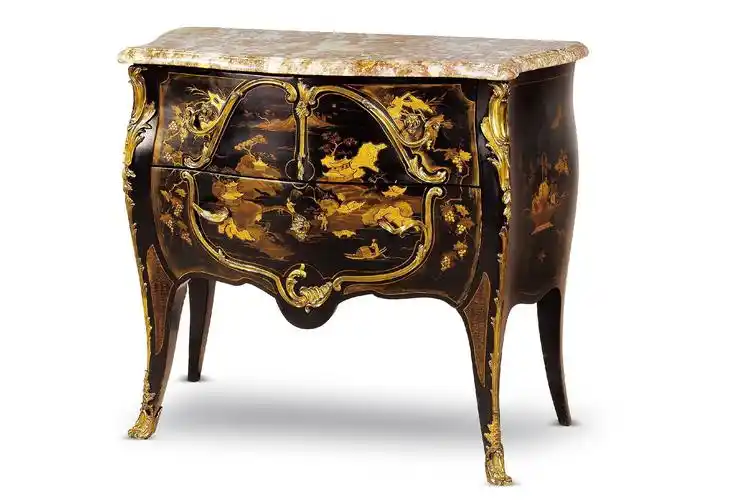 路易十五风格"东方情调"大漆三屉柜】拍卖品_图片_价格_鉴赏_古典家具