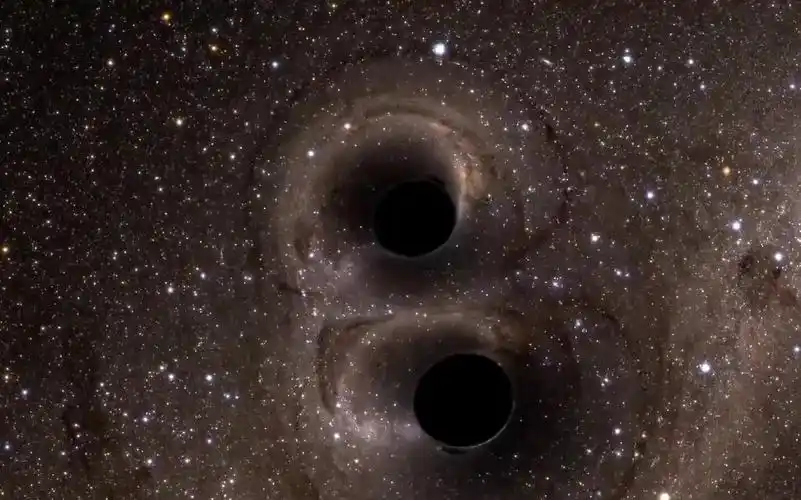 两个巨型黑洞撞在一起,我们在地球上接收到的声音原来是这样的