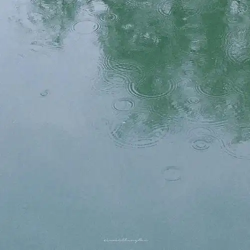 细雨绵绵 湖面泛起层层涟漪 荡漾在我心上 就像初见你时的怦然心动