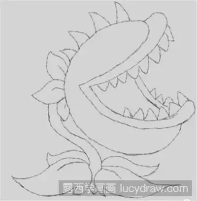 大嘴花的简笔画教程