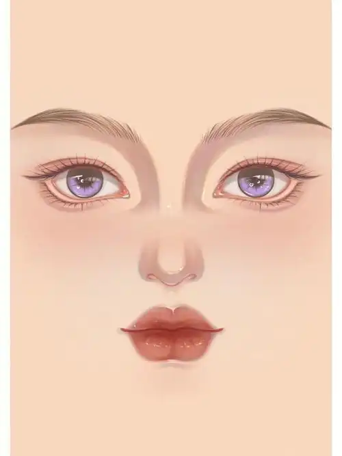 分享一个五官绘画过程