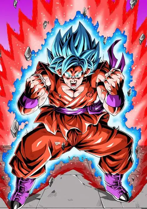 超燃的十倍界王拳孙悟空插画