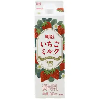 meiji明治草莓牛乳900ml草莓900mlplus
