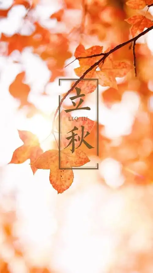 二十四节气立秋唯美手机壁纸