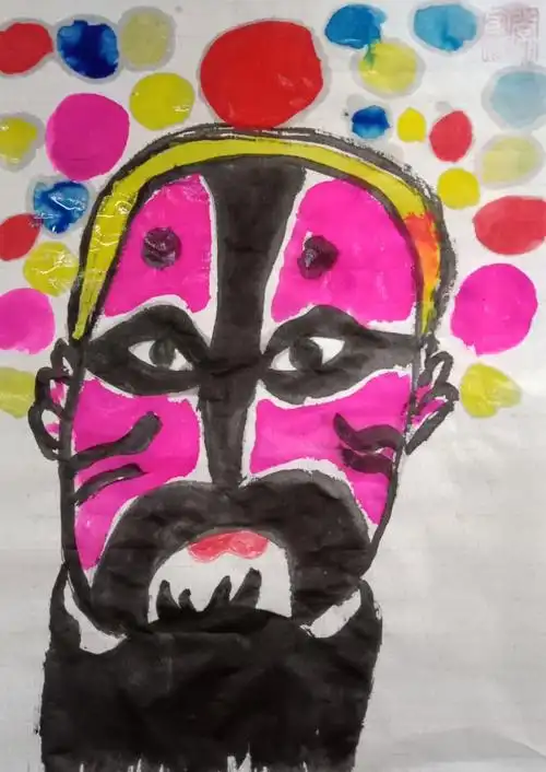 常家欣作品:《京剧花脸》