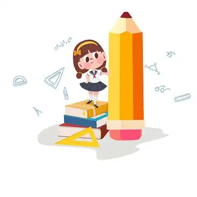 与数学结合的人物 卡通人物 png素材 psd素材开学季数学人物