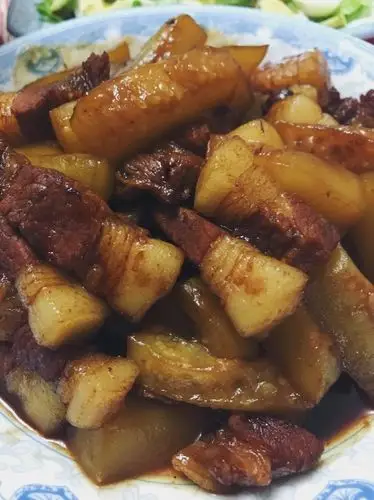 微雨紫鸢做的瓠子瓜红烧肉