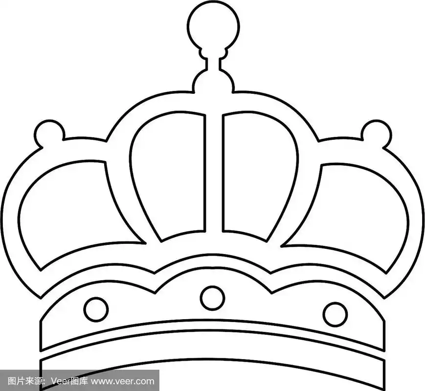 轮廓王冠维多利亚皇室装饰对象