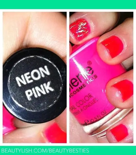 neon pink polish