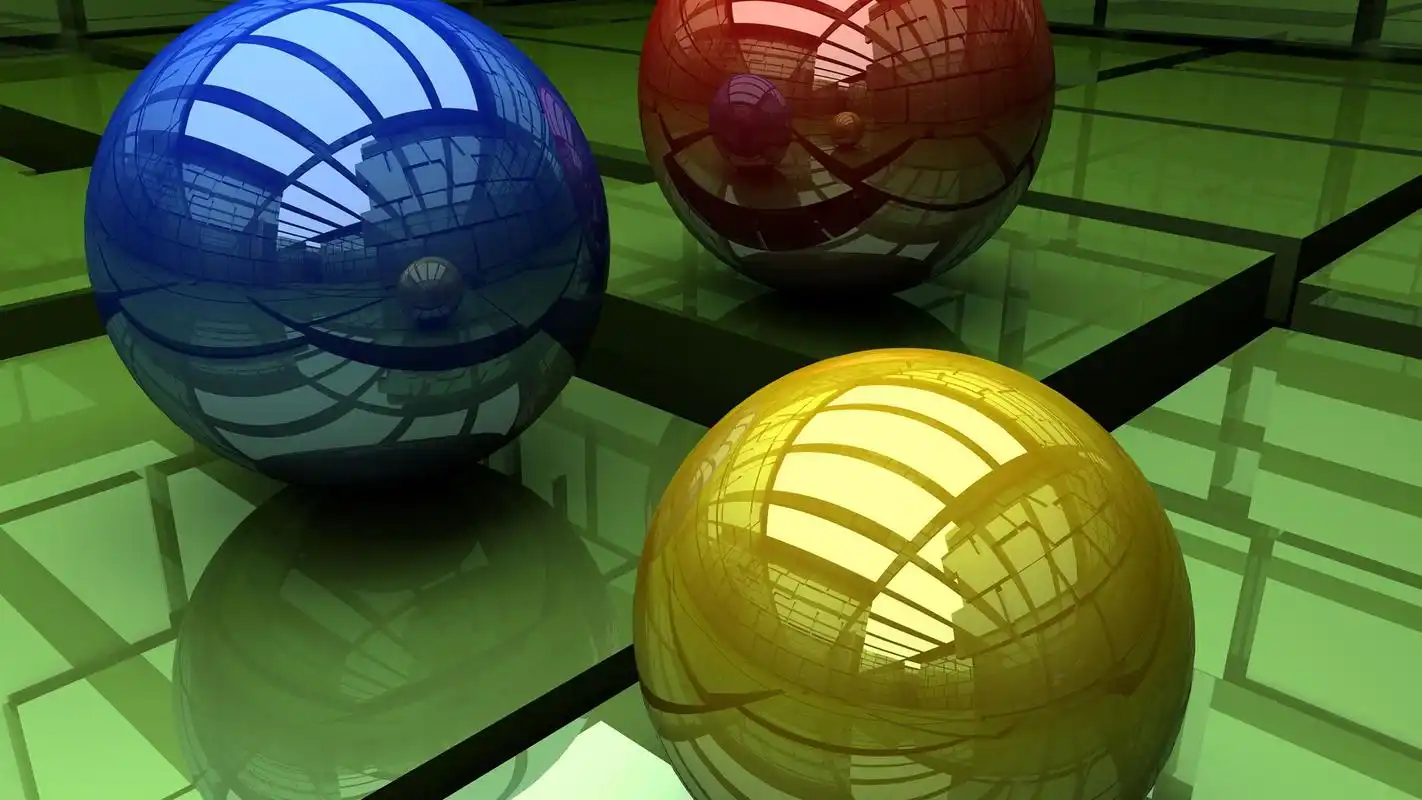 三维球体唯美设计高清电脑壁纸