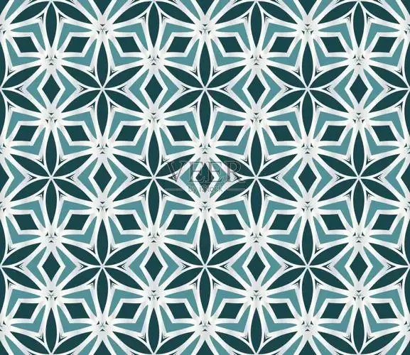 花卉装饰.现代的几何图案.无缝的矢量图.室内设计,印刷,壁纸,填充图案