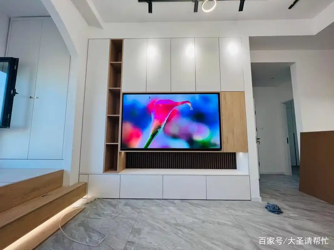 小户型扩容术!嵌入式收纳电视柜,能装又好看