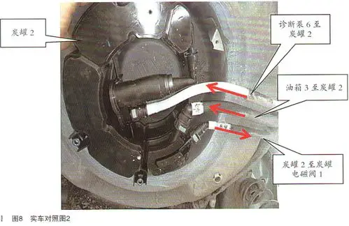 大众新桑塔纳轿车燃油箱排气系统少量泄漏